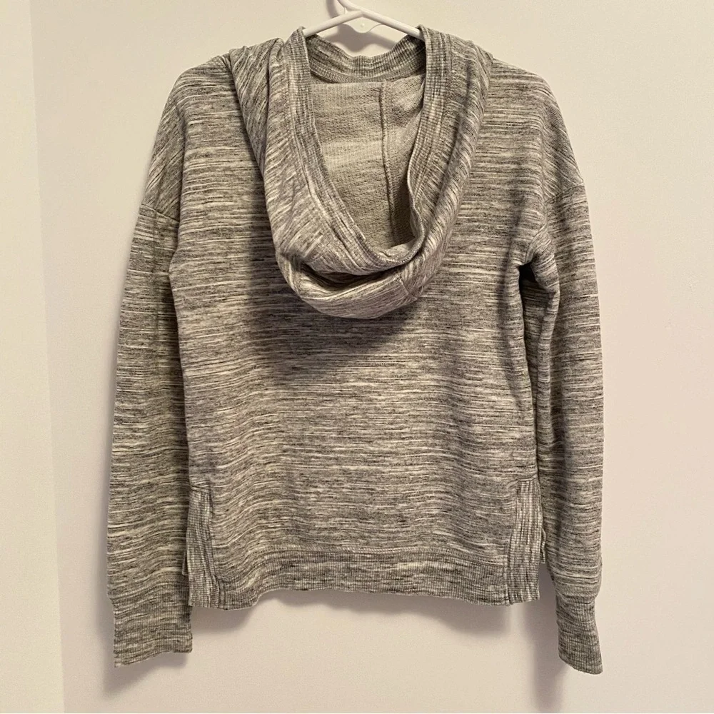 Athletic Works Girls Gray Marbled Hoodie & Pink Half-Zip Pink Fleece XS (4-5)